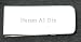 Money clip with engraved name: Husam Al Din