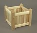 21" Garden Accents Natural Cedar Outdoor Wooden Square Flower Planter