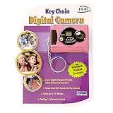 Pink Digital Camera on a Key Chain