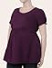 Motherhood Maternity: Plus Size Short Sleeve Scoop Neck Maternity T Shirt