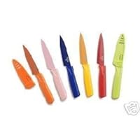 Kuhn Rikon 4 Inch Blue Paring Knife With Sheath