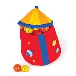 Silly Circus Fabric Toy Storage Bag Primary Colors
