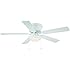Hampton Bay Hugger 52 in. White Ceiling Fan With Light