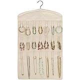 21 Necklace & 14 Bracelet Jewelry Solutions Hanging Organizer