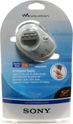 Sony SRF-M85W S2 Sports Walkman Digital Stereo Armband Radio (White)