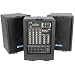 Skytec mobile PA-Beschallungs-Anlage PA-100 USB-MP3 (4-Kanal-Mixer, Verst�rker, 20cm (8") Subwoofer)