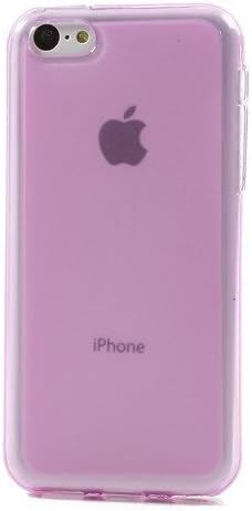 JUJEO Double side Matte Pudding TPU Jelly Case for iPhone 5C - Non-Retail Packaging - Pink