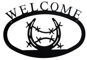Western Horseshoe Welcome Sign (SM)