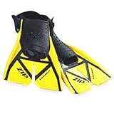 Aqua Sphere Zip Open Heel Yellow Swim Fitness Fins