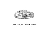 Stunning Genuine 925 Sterling Silver Cubic Zirconia Engagement Ring