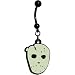 Glow In The Dark Halloween Hockey Mask Belly Ring