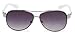 D618 Dg or CG Eyewear Metal Aviator Womens Fashion Sunglasses (CG White)