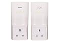 D-Link DHP-P307AV/B 200 MBPS Pass Through PowerLine Homeplug AV Network Starter Kit