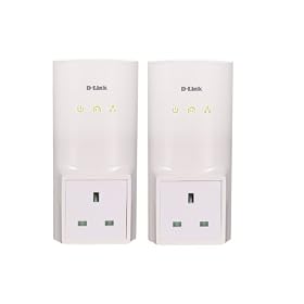 D-Link DHP-P307AV/B 200 MBPS Pass Through PowerLine Homeplug AV Network Starter Kit
