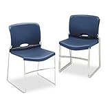 HON Olson Stacker Chair, Navy, Four/carton