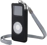Ipod Nano Case - Black  with accent Stitching
