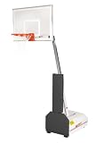 Schutt Sports Slam Series C2000 Height-Adjustable Portable Basketball System with 48 Inch Clear Acrylic Backboard