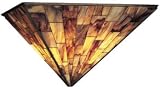Tortoise Shell Mosaic Medici Bronze Tiffany Wall Sconce - QUZ-TF879Z