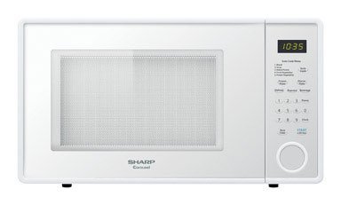 Sharp R-409YW R409 Series 1.3 Cubic Feet 1000-watt Microwave Oven, Family-Size, Smooth White image