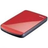 Buffalo Technology MiniStation Cobalt 250 GB USB 2.0 Slim Portable Hard Drive with TurboUSB HD-PE250U2/RD (Ruby Red)