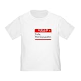 Infant Toddler Tshirt - 5.5oz.100% Cotton in White Yellow Light Pink or Baby Blue Hello my name is Cutie McPoopypants name tag
