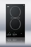 12" Electric Cooktop with 2 Burners Voltage: 220V