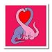 Dino Valentine - 8x8 Iron On Heat Transfer For White Material