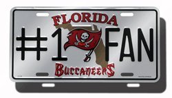 Tampa Bay Buccaneers #1 Fan License Plate