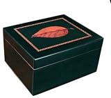 from PRESTIGE BARON CIGAR LEAF HUMIDOR - 50 CIGARS CAPACITY PRESTIGE BARON CIGAR LEAF HUMIDOR - 50 CIGARS CAPACITY