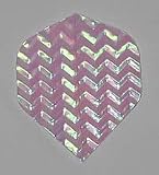 3 sets White SHELL Standard flights - Iridescent - Style 1