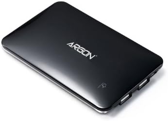 Argon® 9000mAh Premium Ultra Thin External Battery Power Bank High Capacity Backup Charger for iPhone 5S / iPhone 5C / iPhone 5, 4S, 4, iPad Air, 4, 3, 2, Mini, iPods (Lightning adapter not included); Samsung Galaxy S4, S3, S2, Note 2; HTC One, EVO, Thunderbolt, Incredible, Droid DNA; Motorola ATRIX, Droid; Google Nexus 4, Nexus 7, Nexus 10; LG Optimus; PS Vita, GoPro (Dual USB Output 1A + 2.1A) [0.4 inch slim design, customized for Apple & Android Devices]