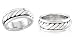Oxidized Celtic Spinner Ring Band Sterling Silver