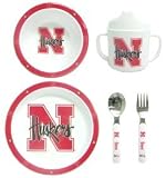 Nebraska Cornhuskers ( University Of ) NCAA 5 Piece Children Place Setting/Dinner Set