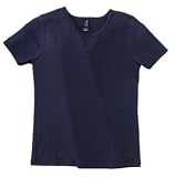 Hanes Silver for Her - Ladies Scoop Neck T-Shirt Navy-L