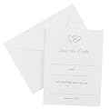 Wedding Supplies Linked Heart Save The Date Cards (pack Of 1)