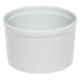 Pillivuyt Porcelain 1-1 2-Cup, 4-Inch Deep Classic Pleated Souffle Dish