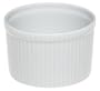 Pillivuyt Porcelain Individual 4-Inch Classic Pleated Souffle Dish, 1-1/4-Cup