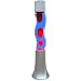 Lava Lamp - 16 inch S-Shape, Red Wax, Blue Liquid
