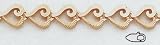 14kt 7 Diamond Cut Heart Bracelet - DC307-7