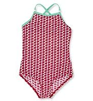 Square Neck Apple Print Swimsuit