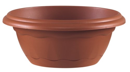 Emsa 501753 Pflanzschale, rund 40 cm &Oslash; mit integr. Untersetzer, terracotta VALENCIA Preisvergleich