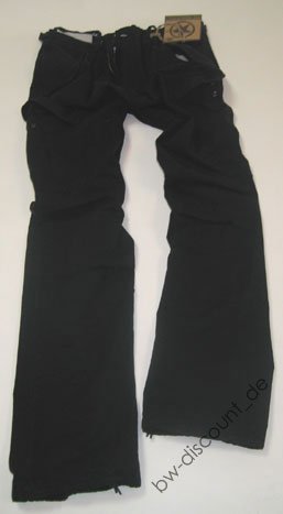 VINTAGE US Army M65 Cargo Pant schwarz-stonewashed XS-XXL