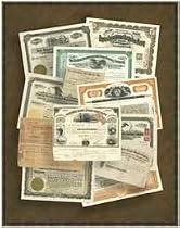 Art Poster Print - Stock Certificate Collection - Artist: Vision Studio- Poster Size: 28 X 22