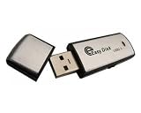 EasyDisk 2GB USB 2.0 flash drive pen memory stick disk - silver aluminium