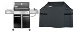 Weber 3751001 Genesis E-320 LP Black KIT w/Cover