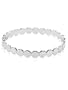 Silver Circle Link Bangle Bracelet Fashion Jewelry