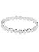 Silver Circle Link Bangle Bracelet Fashion Jewelry