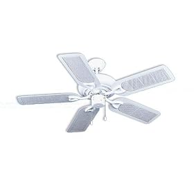 Clairion Comfort Plus 46-Inch Air Cleaning Ceiling Fan, White