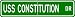 USS CONSTITUTION Street Sign - Navy Ship Gift Sailor