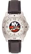 New York Islanders Mens Pro Leather Watch